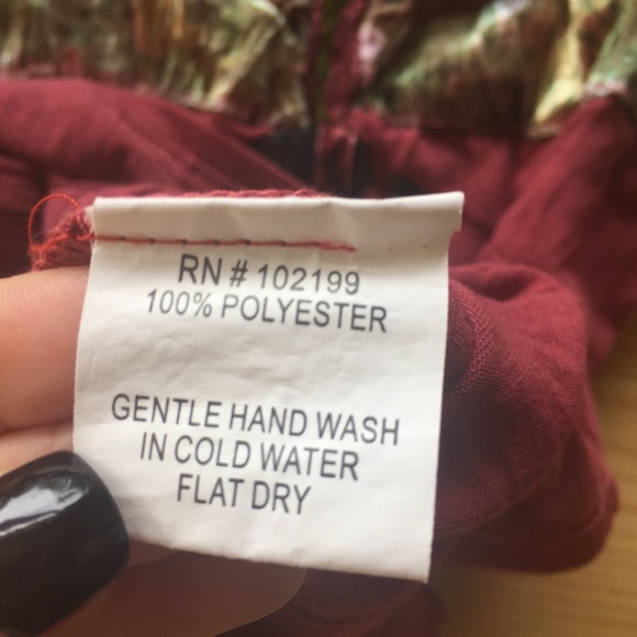 COPY - Joven burgundy tank top with velour size s… - Picture 7 of 8